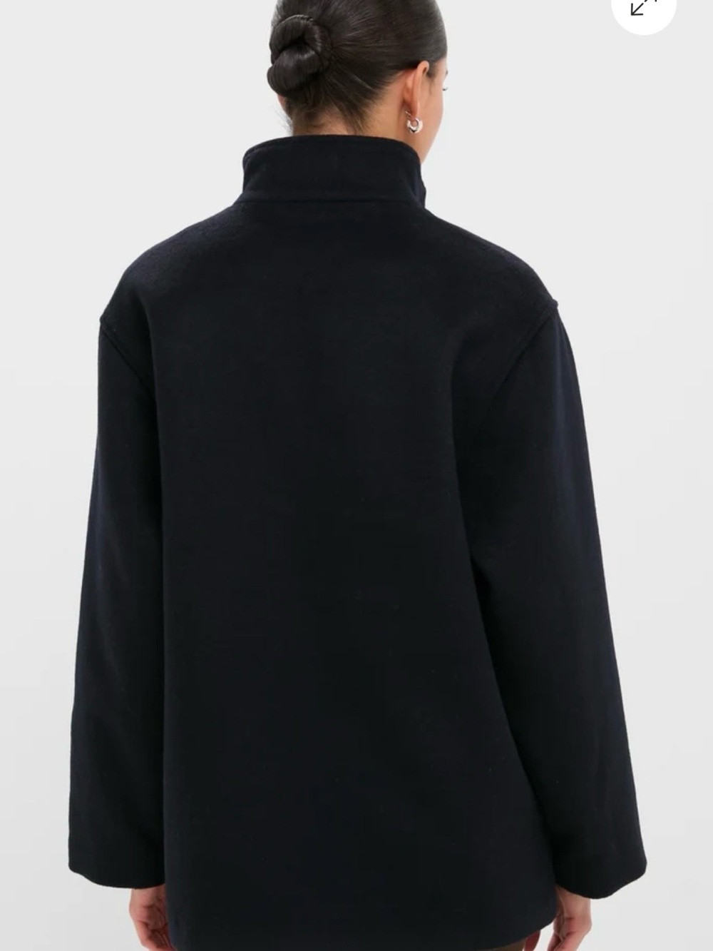 Tuckernuck Navy Wool Joan Coat - Picture 4 of 5